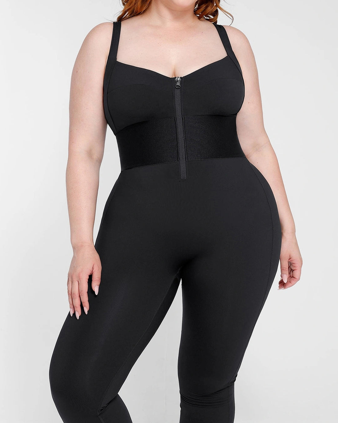 Shapshe® Ärmelloser Jumpsuit mit Bauchweg und Verstellbaren Trägern