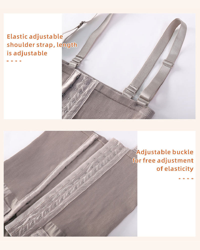 Damen Bauchkontrolle Verstellbare Schnalle Offene Brust Shapewear