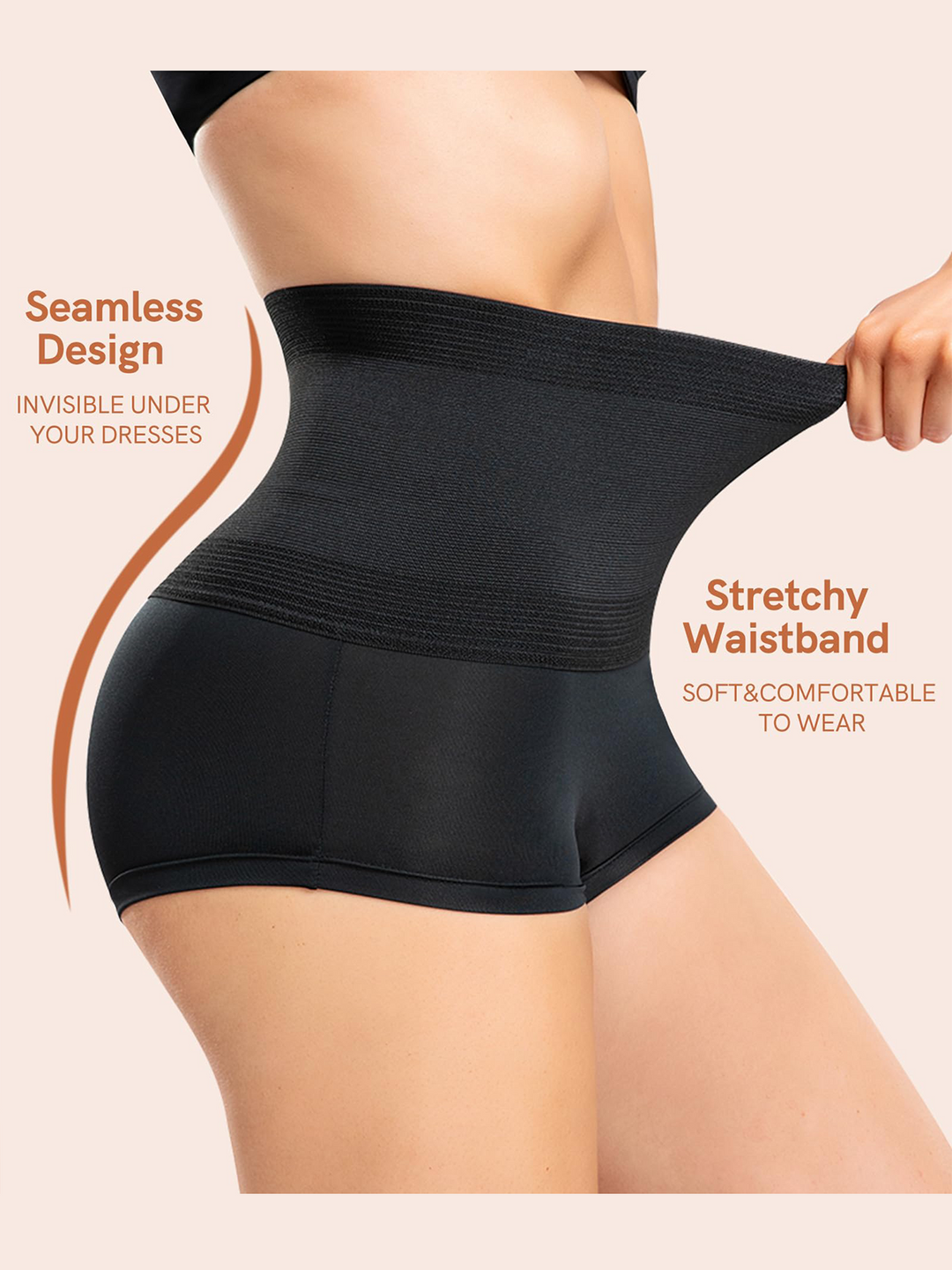 Shapewear Höschen Shorts Flacher Bauch Hohe Taille Formende Unterwäsche