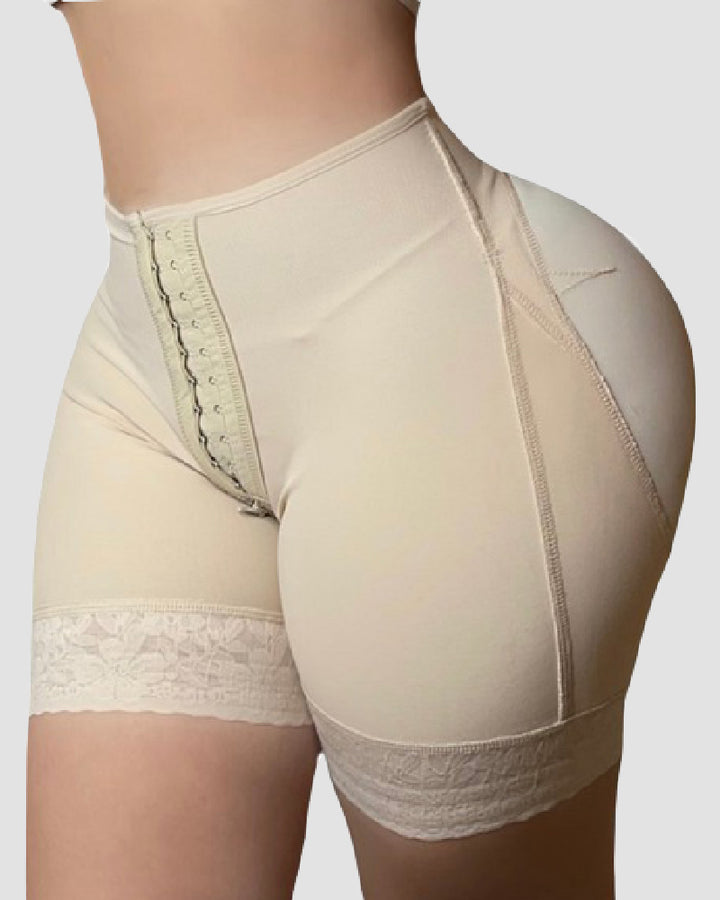 Niedrige Taille Unsichtbare BBL Shapewear Bauchweg Faja Shorts