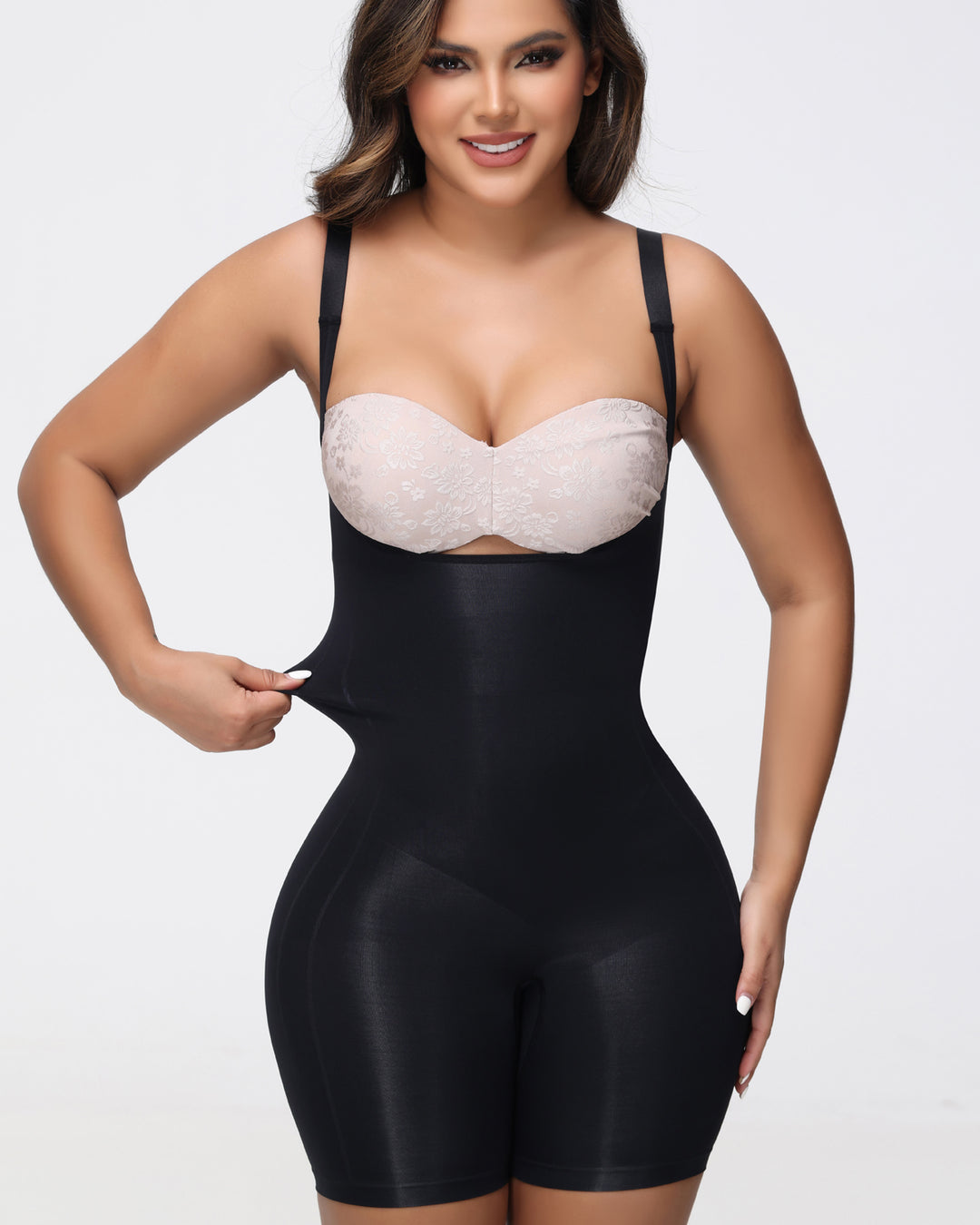 Shapshe® Glättender Bodysuit Offene Brust Bauchweg Shapewear