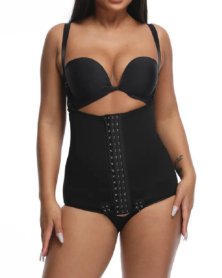 Damen Bauchkontrolle Verstellbare Schnalle Offene Brust Shapewear