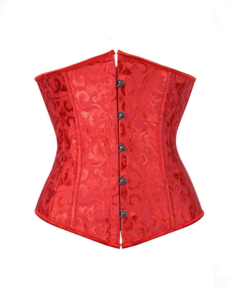 Vintage Schnürung Unterbrust Korsett Bauchweg Trägerlos Bustier Große Größen