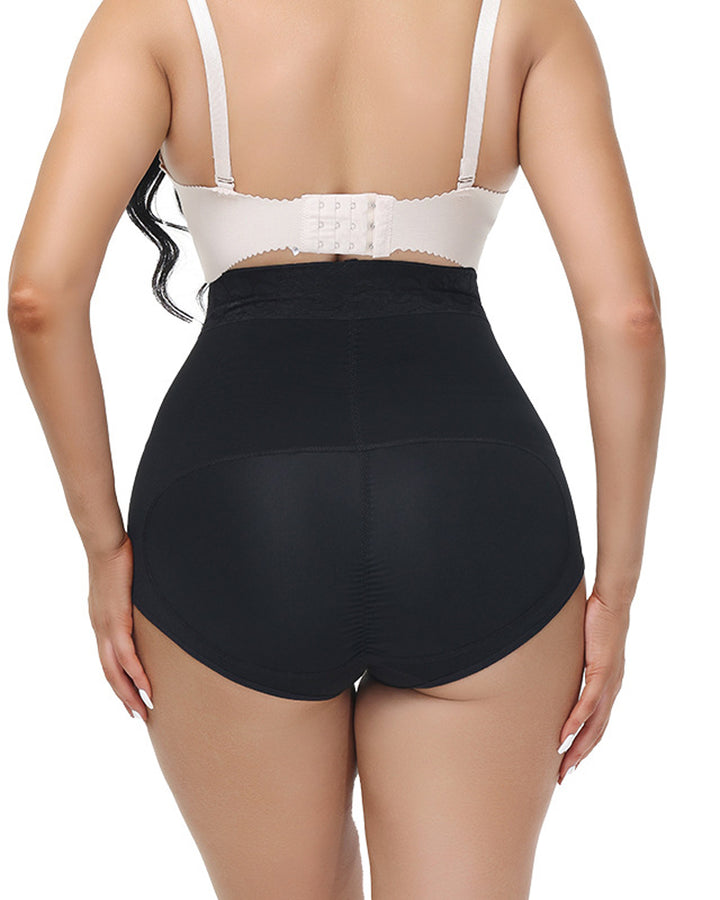 Damen Shapewear Slip Doppelter Kontrolle Po Lifter Unterwäsche