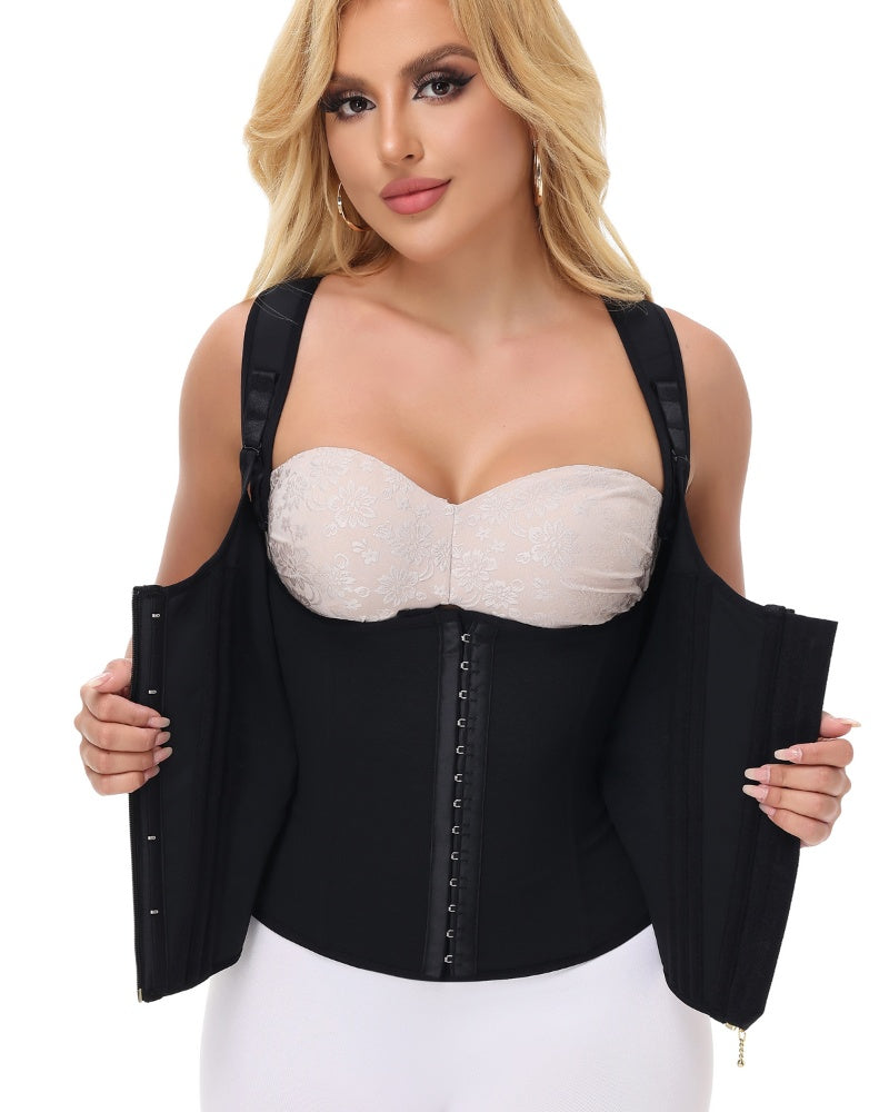 Shapshe® Fajas Colombianas Leopard Korsett mit Stahlstäbchen