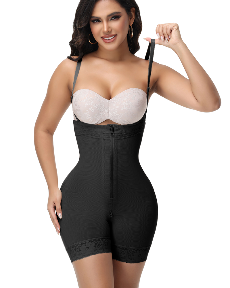 Shapshe® Fajas Sanduhr Shaping Shorts mit Doppelkompression und Reißverschluss