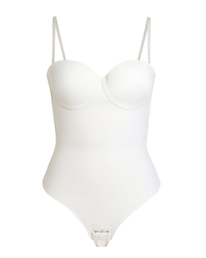 Bügel-Cups Schnürung Rücken Tanga Bodysuit