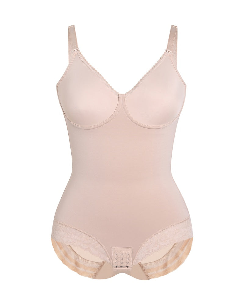 Shapshe® Spitzenbesatz Integriertem BH Shapewear Bodysuit