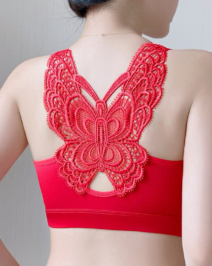 Vorderverschluss BH Schmetterling Rückenfrei Bügellos Bequem