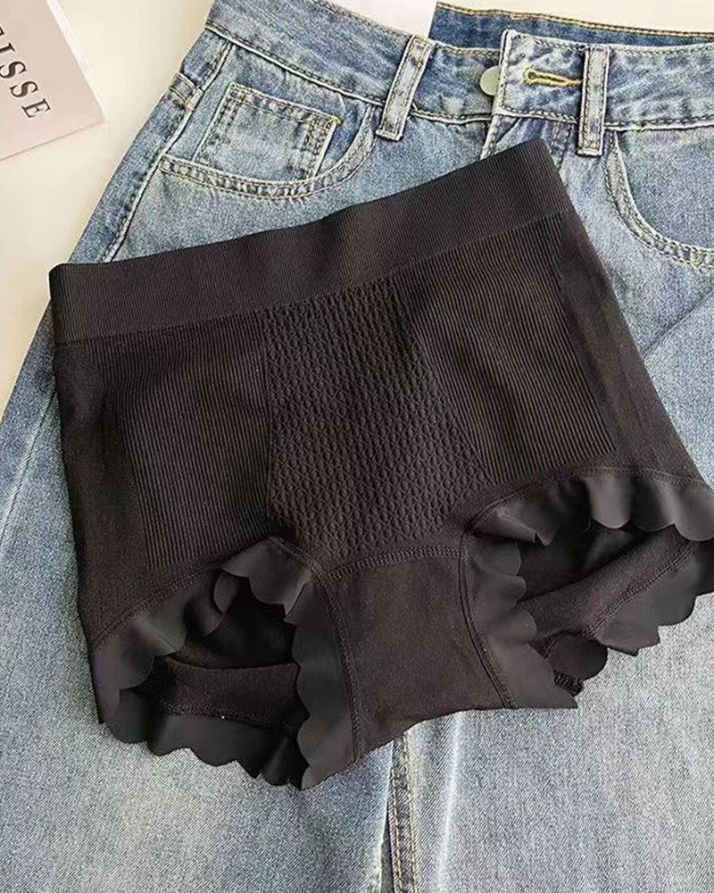 Nahtlose Unterwäsche aus Antibakterieller Baumwolle mit Hoher Taille