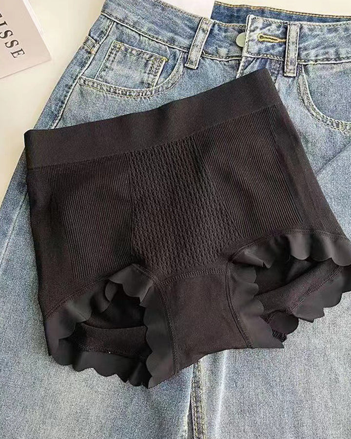 Nahtlose Unterwäsche aus Antibakterieller Baumwolle mit Hoher Taille