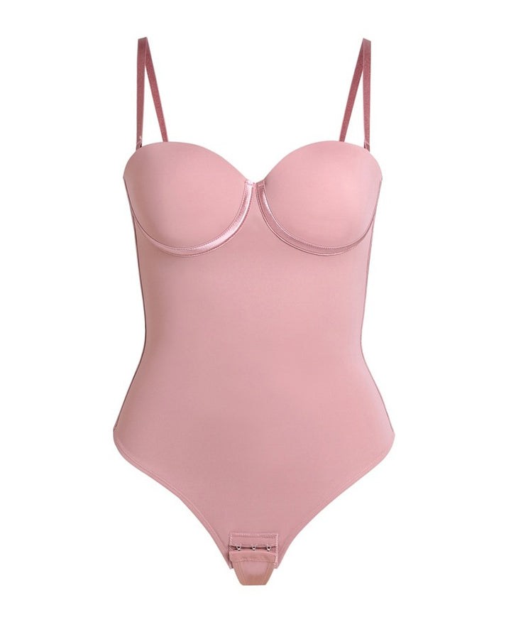 Bügel-Cups Schnürung Rücken Tanga Bodysuit