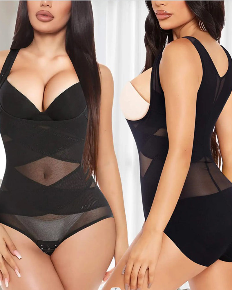 Mesh Nahtlose Taille Slimmer Korsett Hintern Shaping Shapewear Bodysuit