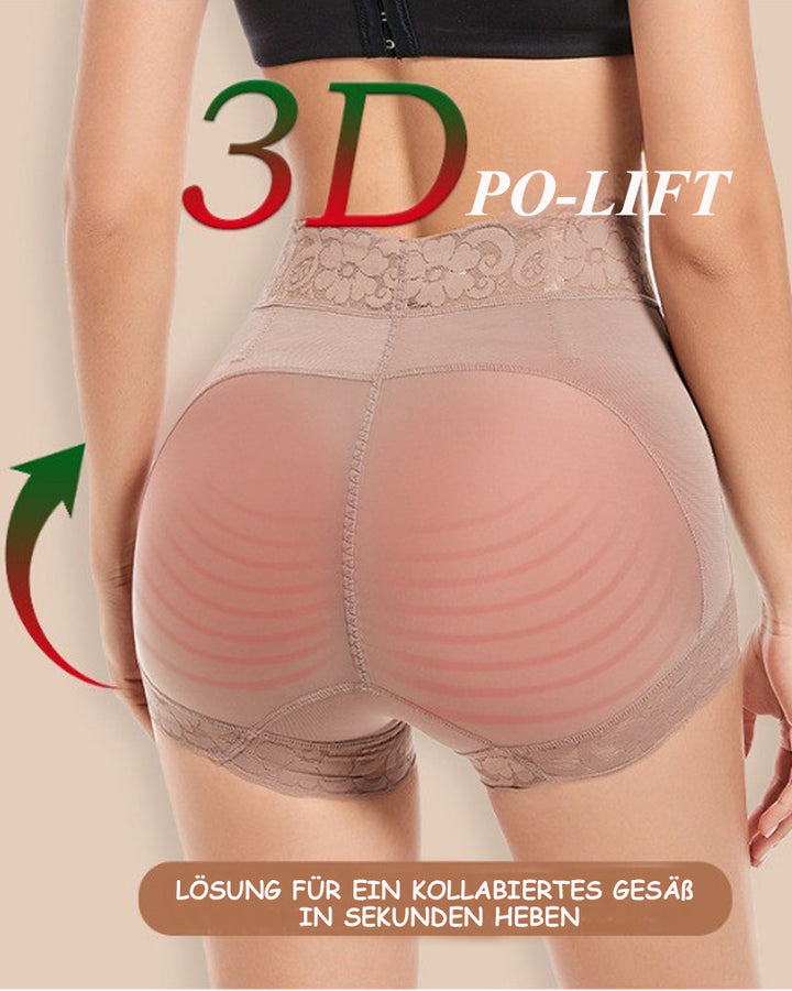 Shapshe® Klassischer Damen Körperformer mit Spitze Po-Lifter Bauchweg Unterwäsche Höschen Glättungs Slip