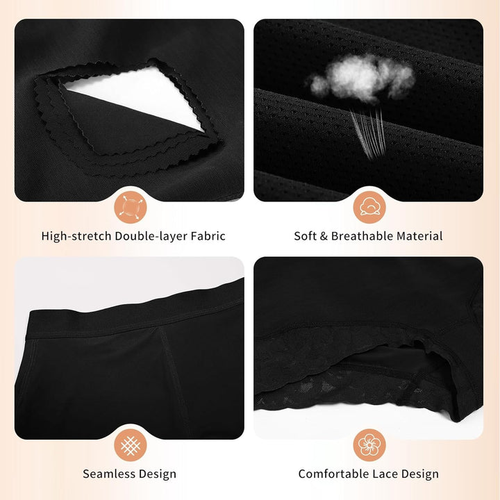 Shapshe® Hohe Taille für Damen Hüftverstärker Bauchkontrolle Spitzen-Körperformer Shapewear