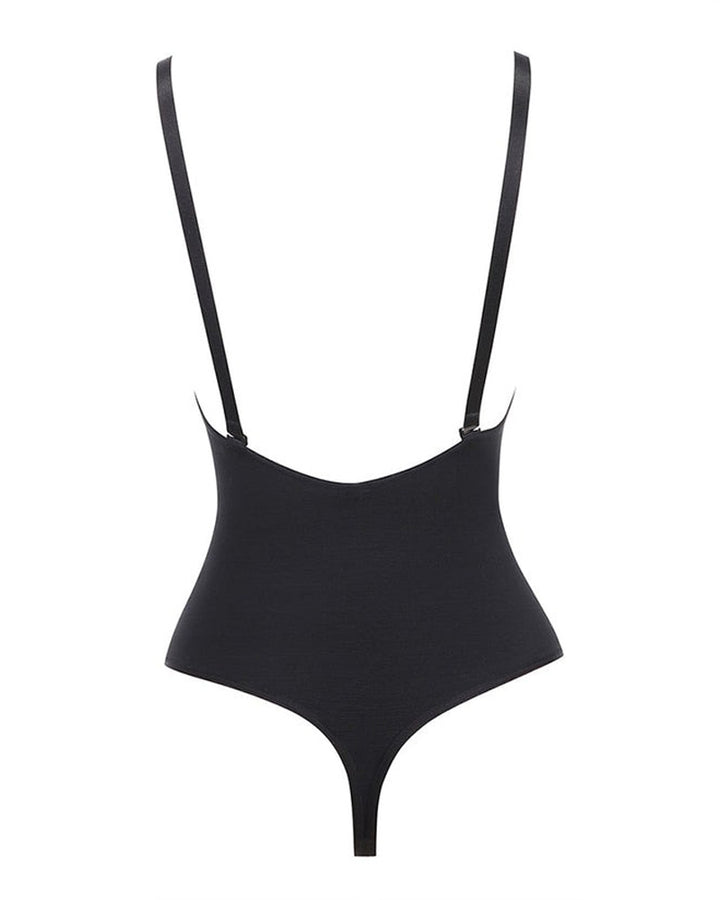 Nahtloser Bauchweg Bodysuit Po-Lifter Tanga Rückenfreier Body Shaper