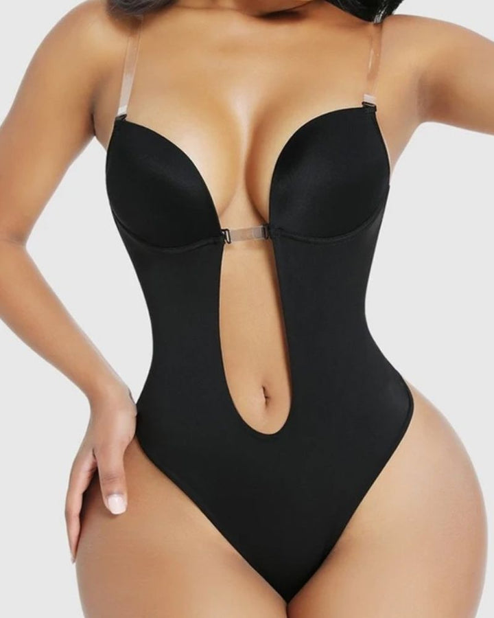 Shapewear Übergröße Rückenfrei BH Körperformer Nahtlos Offener Schritt