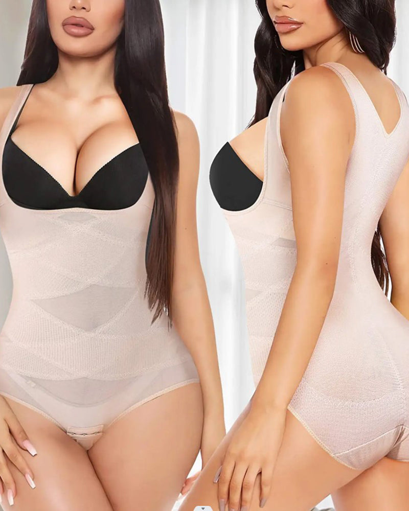 Mesh Nahtlose Taille Slimmer Korsett Hintern Shaping Shapewear Bodysuit