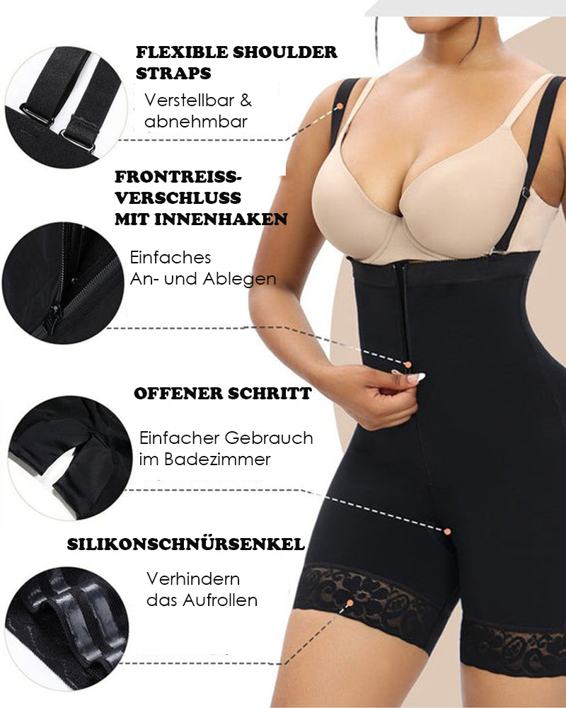 Shapshe® Korsett Bauchkontrolle Butt Lifter Höschen Shapewear Bodys Offene Brust Reißverschluss