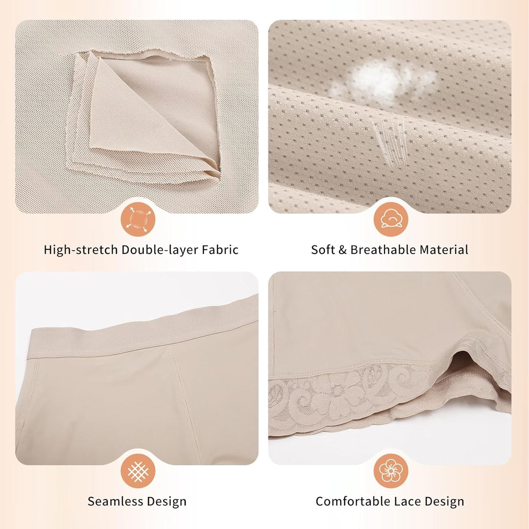 Shapshe® Hohe Taille für Damen Hüftverstärker Bauchkontrolle Spitzen-Körperformer Shapewear