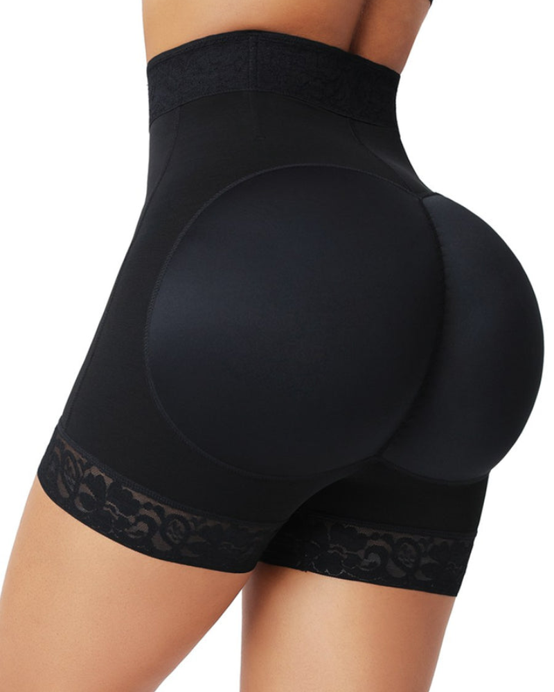 Shapshe® Hoch taillierte Po Lifter Körperformer Shorts mit Reißverschluss und nahtlosem Hüftverstärker