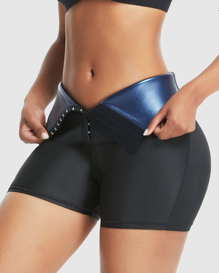Thermo Schlankheits Shorts mit hoher Taille Baunchweg