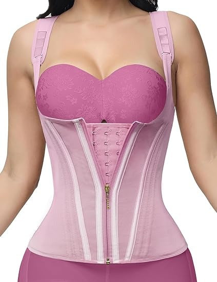 Shapshe® Taillentrainer für Damen Body Shaper Korsett Weste Tanktop mit Stahlknochen