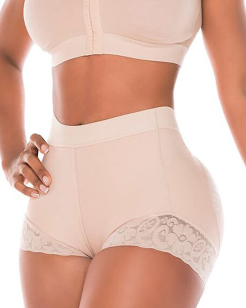 Shapshe® Hohe Taille für Damen Hüftverstärker Bauchkontrolle Spitzen-Körperformer Shapewear