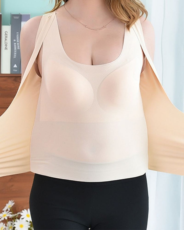 Komfort Doppel Kompressions Korsett mit nahtloser Bauchkontrolle und Rückenstütze