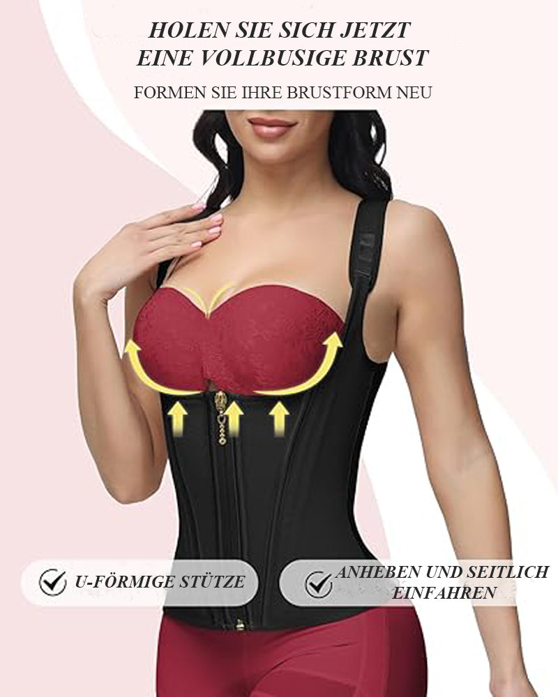Shapshe® Taillentrainer für Damen Body Shaper Korsett Weste Tanktop mit Stahlknochen