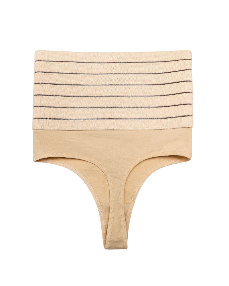 Hohle Atmungsaktive Hoher Taille Po-Lift Elastische Nahtlose Tanga Formende Unterwäsche