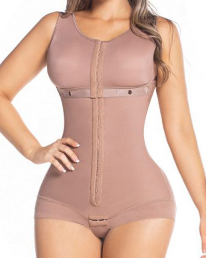 Shapshe® Hohe Kompressions Bodysuits für die volle Brust mit Haken und Ösen