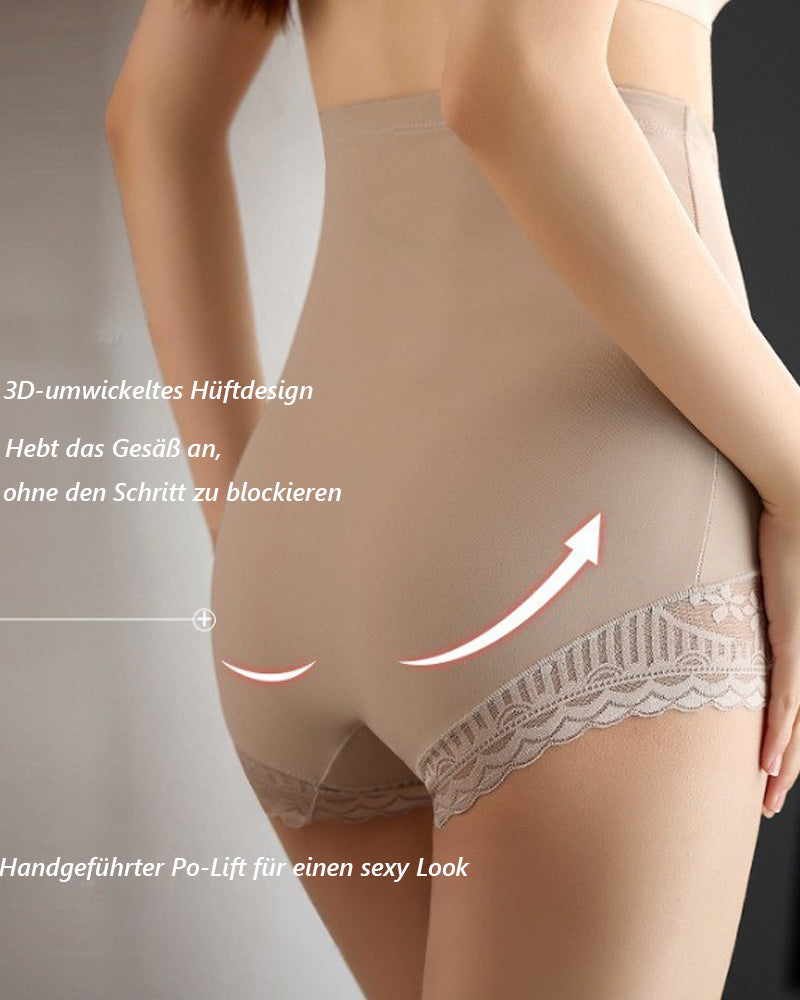 Damen Hoher Taille Nahtlos Anti-Rolling Slip Bauchweg Postpartale Formende Unterwäsche