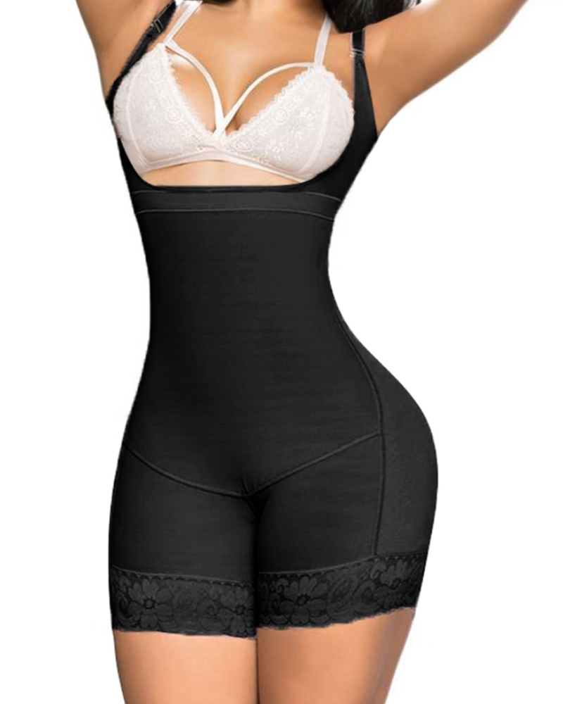 Shapshe® Bauchkontrolle offene Brust Po-Lifter-Bodys Shapewear