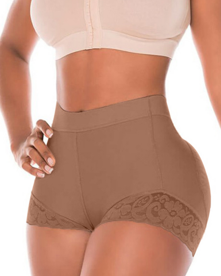 Shapshe® Hohe Taille für Damen Hüftverstärker Bauchkontrolle Spitzen-Körperformer Shapewear