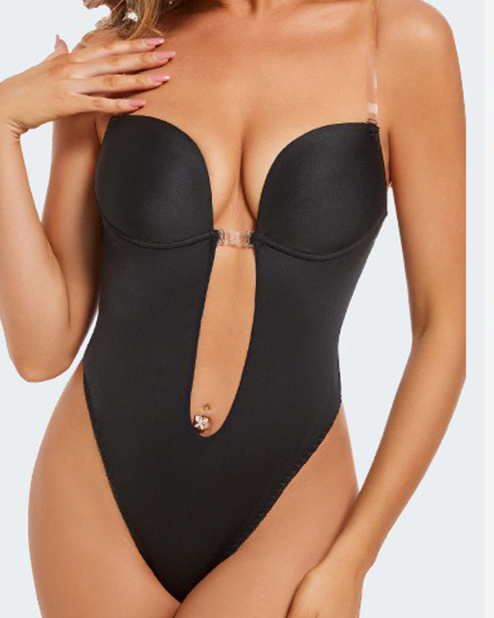 Shapewear Übergröße Rückenfrei BH Körperformer Nahtlos Offener Schritt