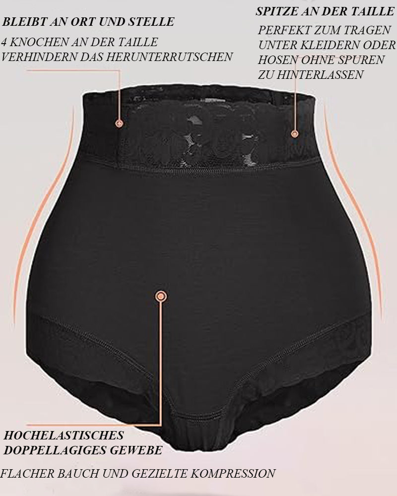 Shapshe® Klassischer Damen Körperformer mit Spitze Po-Lifter Bauchweg Unterwäsche Höschen Glättungs Slip