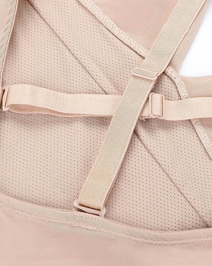 Nahtloser Bauchweg Bodysuit Po-Lifter Tanga Rückenfreier Body Shaper