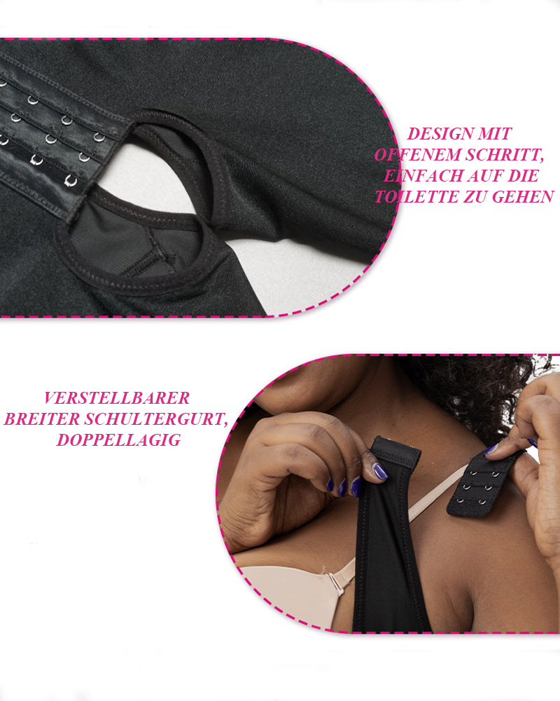 Shapshe® Feste Kompressions Ganzkörper Shaper Bodys in der Mitte des Oberschenkels