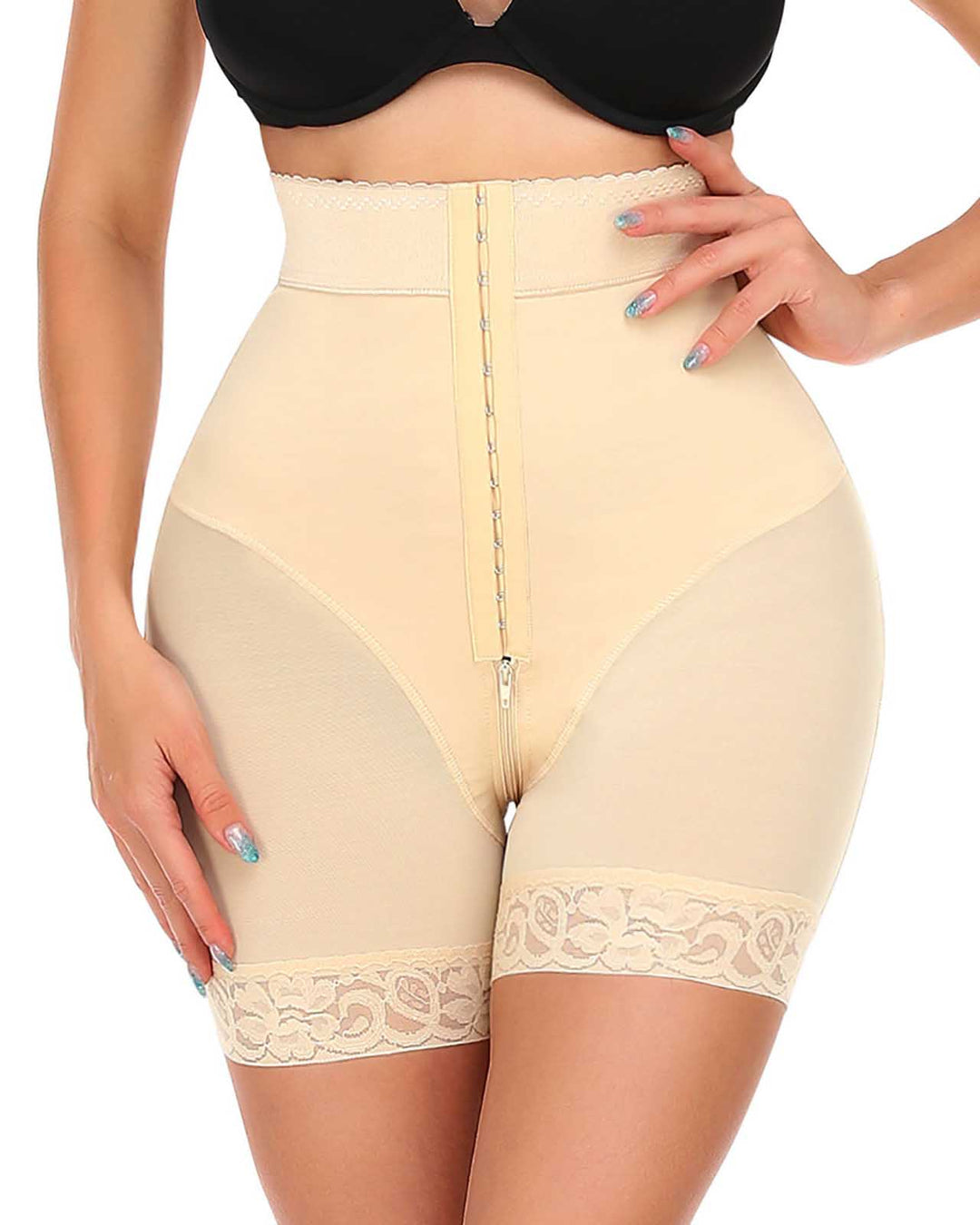Shapewear für Frauen Bauchkontroll-Shorts hohe Taille Po-Lifter Oberschenkel Schlankheit