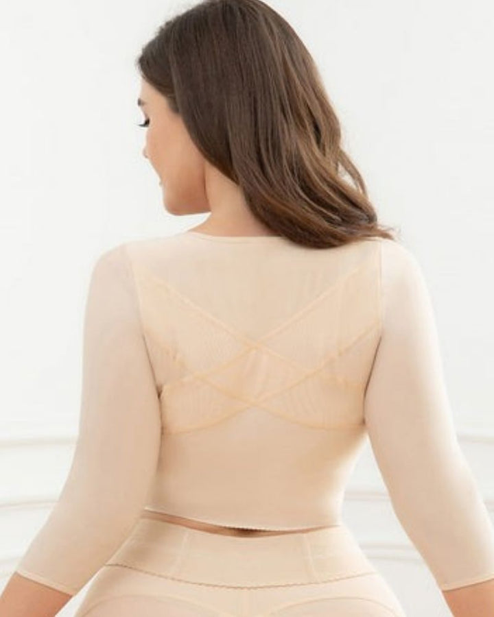 Shapshe® Beige Frontverschluss Arm Shaper Sleeves Support BH