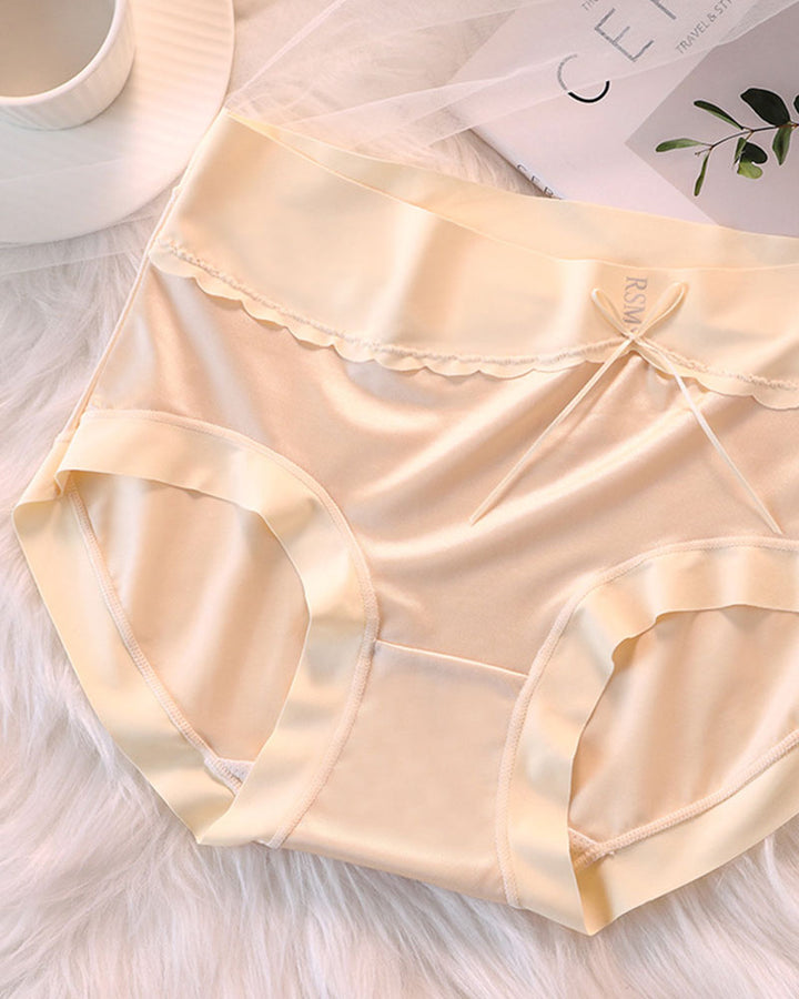 Luxuriöses Satin Höschen mit hoher Taille und Bauchkontrolle