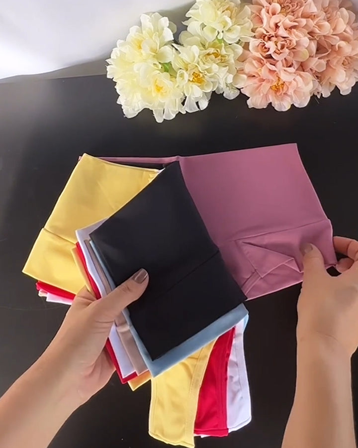 Shapshe® Bonbonfarbene Mehrfarbige Mittelhohe Höschen Unterwäsche Breifs