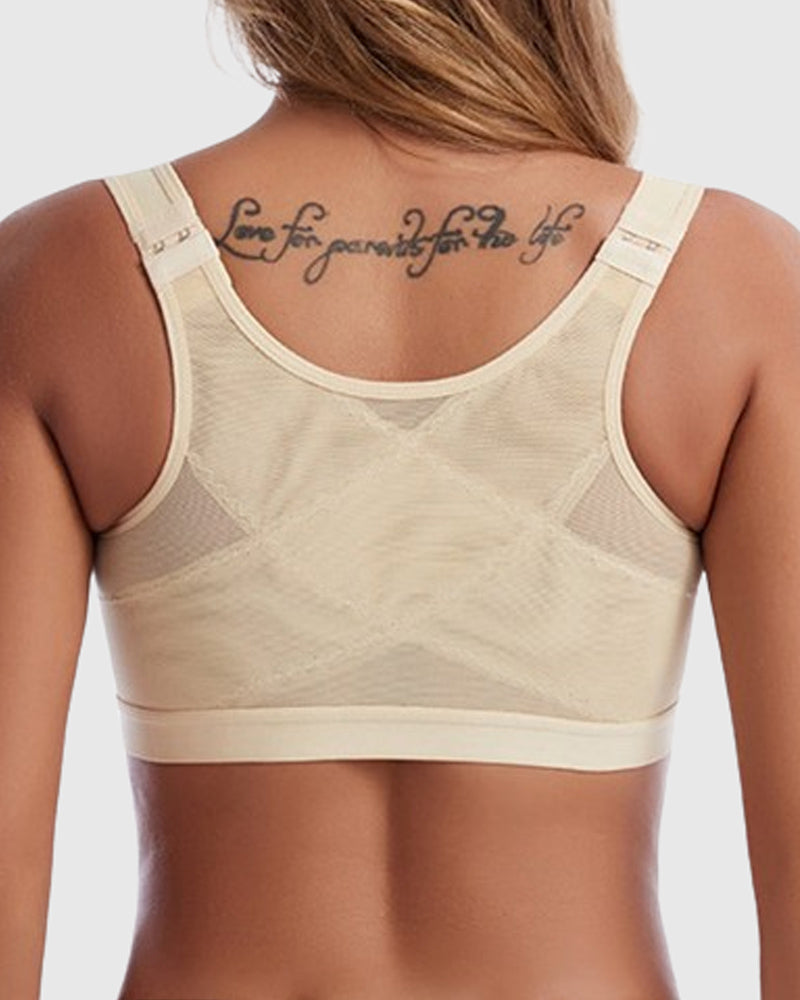 Damen BH mit Vorderverschluss und verstellbaren Schultergurten