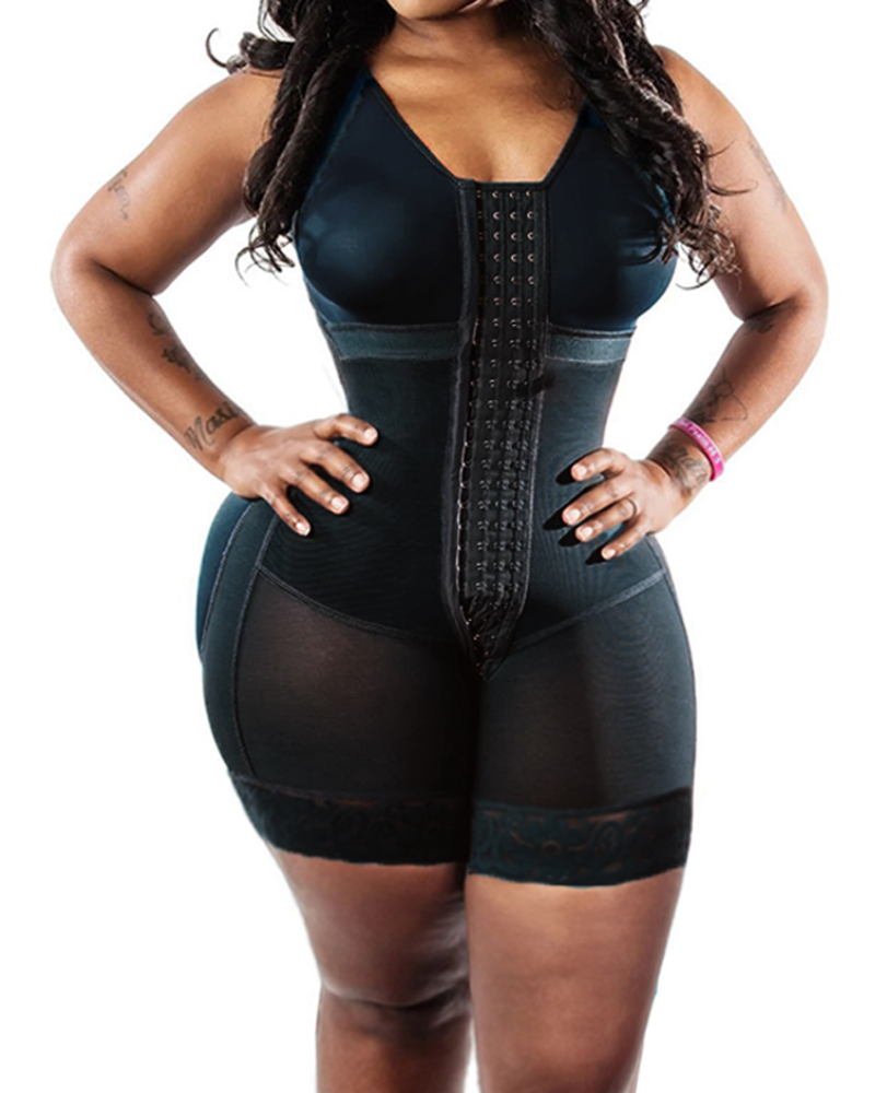 Shapshe® Bauchweg Lierende Fajas Verstellbarer Haken und Ösenverschluss vorne Damen Shapewear