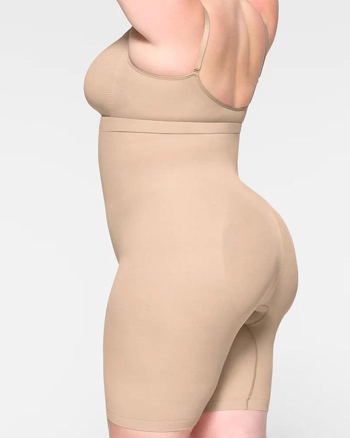 Nahtlose Rutschfeste Schlankmachender Bauchkontrolle Shapewear Shorts mit hoher Taille