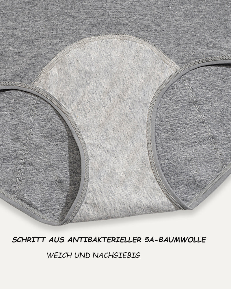 Perioden Anti-Seiten-Leckage Atmungsaktive Reiner Baumwolle Hoher Taille Unterwäsche