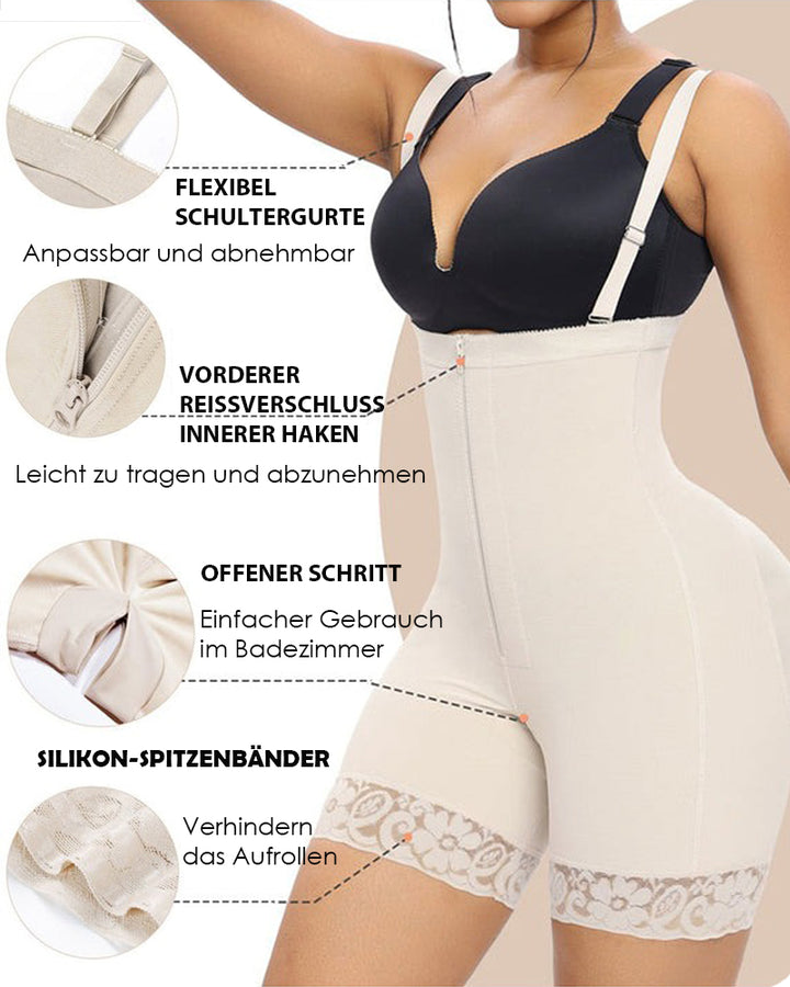 Shapshe® Korsett Bauchkontrolle Butt Lifter Höschen Shapewear Bodys Offene Brust Reißverschluss