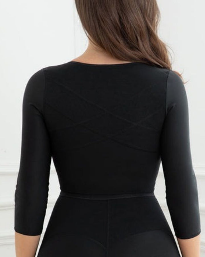 Shapshe® Schwarz Frontverschluss Arm Shaper Sleeves Support BH