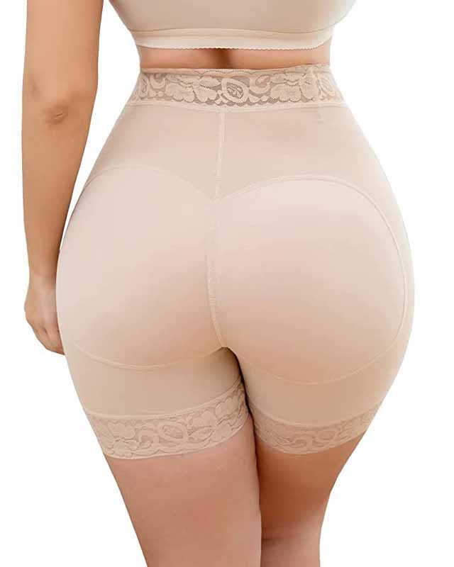 Shapshe® Spitze Butt Lifter Tummy Control Shaping Shorts mit Reißverschlus